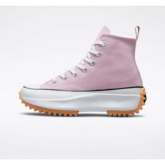 Converse Unisex Run Star Hike Sneaker M 10 W 11.5 High Top Platform Shoes Pink - Picture 4 of 10